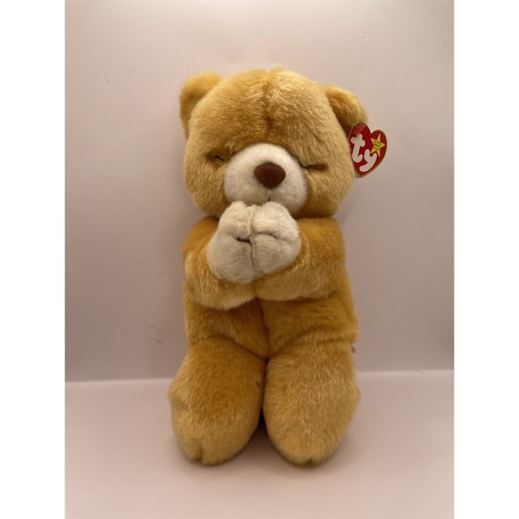Ty Beanie Buddy 10” HOPE The Praying Beanie Baby Bear Stuffed Animal Plush P9 - Picture 1 of 9